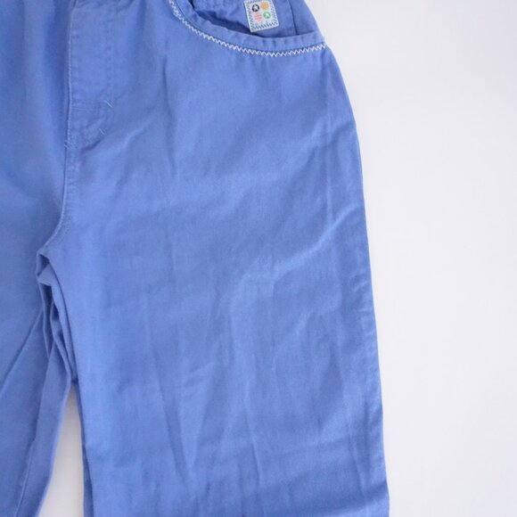 Vintage Mexx Girl Pants Periwinkle Blue 90s Y2K Elastic High Waist 16 - Picture 7 of 13